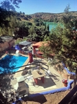 Vista de la terraza con barbacoa.